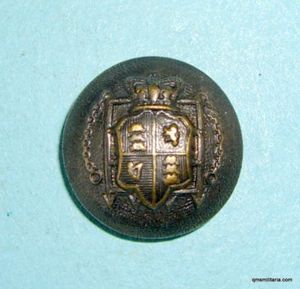 16th Westminster Rifle Volunteers Victorian Officer's Medium pattern button, 1881 …