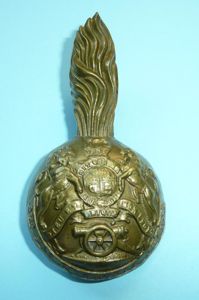 Royal Artillery (RA) Generic Victorian QVC Other Ranks Brass busby …