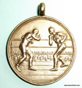 Attractive Silver Hallmarked Regimental Boxing Medallion / Watch Fob - …