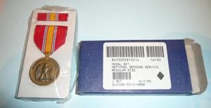 USA American National Defense Service Medal Mint in Original Card …