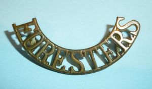 The Sherwood Foresters (Nottinghamshire & Derbyshire Regiment) Officer's Pattern Brass …