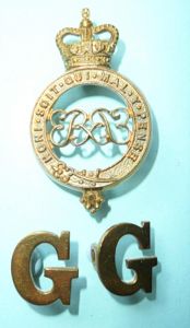Grenadier Guards Three Piece Brass Shoulder Title (type 3)