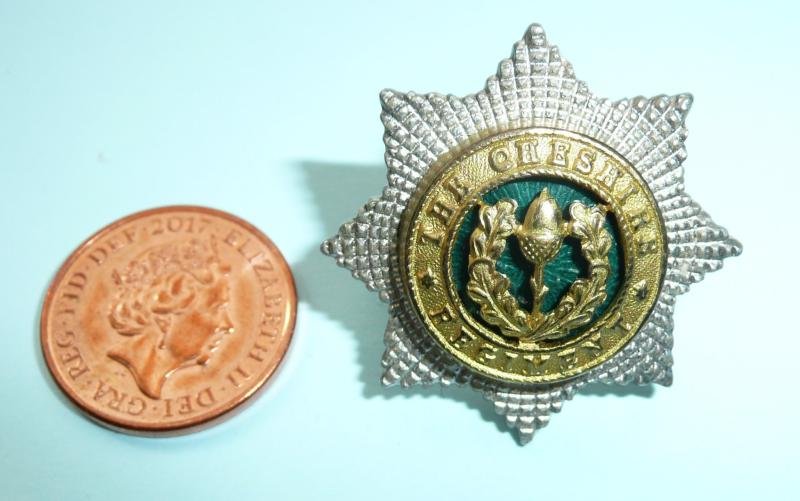 Cheshire Regiment Officers Field Service Cap Star Badge — image 2