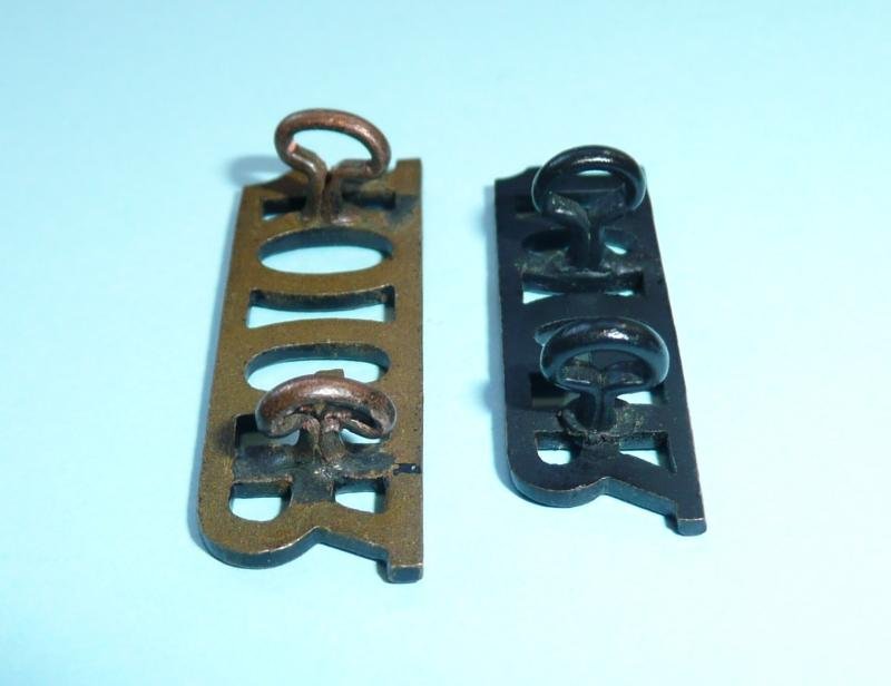 10GR - 10th Princess Mary's Own Gurkha Rifles Blackened Brass Shoulder Titles, 2 different patterns — image 3