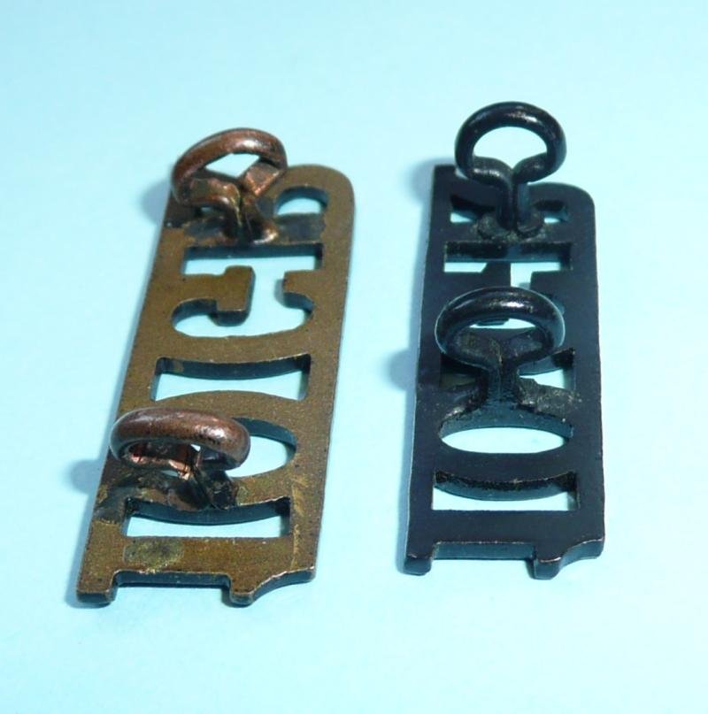 10GR - 10th Princess Mary's Own Gurkha Rifles Blackened Brass Shoulder Titles, 2 different patterns — image 4