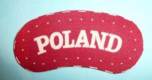 WW2 Poland Polish Forces Printed White On Red Cloth Shoulder …