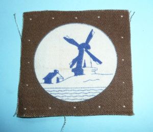 West Holland District Netherlands Printed Cloth Formation Sign