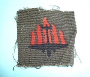 WW2 5th Anti-Aircraft (AA) Division Printed Cloth Formation Sign Flash …
