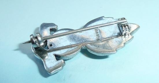 Indian Army Engineers Silver & Enamel Sweetheart Pin Brooch Badge — image 3