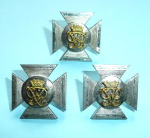 Wiltshire Regiment Officer's Silver Plated with Gilt Mounted Devices Field …