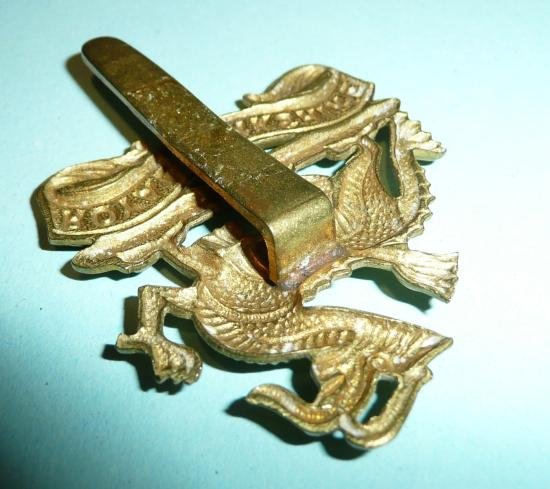 The Royal Berkshire Regiment ( Princess Charlotte of Wales ) Gilding Metal Other Ranks Cap Badge — image 3