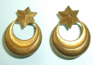 The Berkshire Yeomanry - Gilt Brass Metal Pair of Collar …