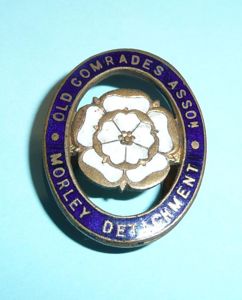 Old Comrades Association (OCA) Morley (Yorkshire) Detachment Enamel and Gilt …