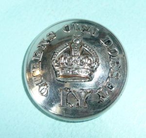 Queen's Own Dorset IY (Imperial Yeomanry) Officer's Silver Plated Large …