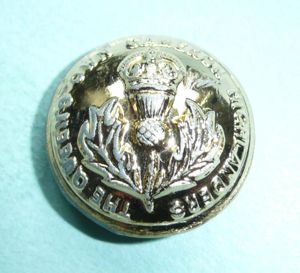 Queen's Own Cameron Highlanders Anodised Aluminium AA King's Crown Medium …