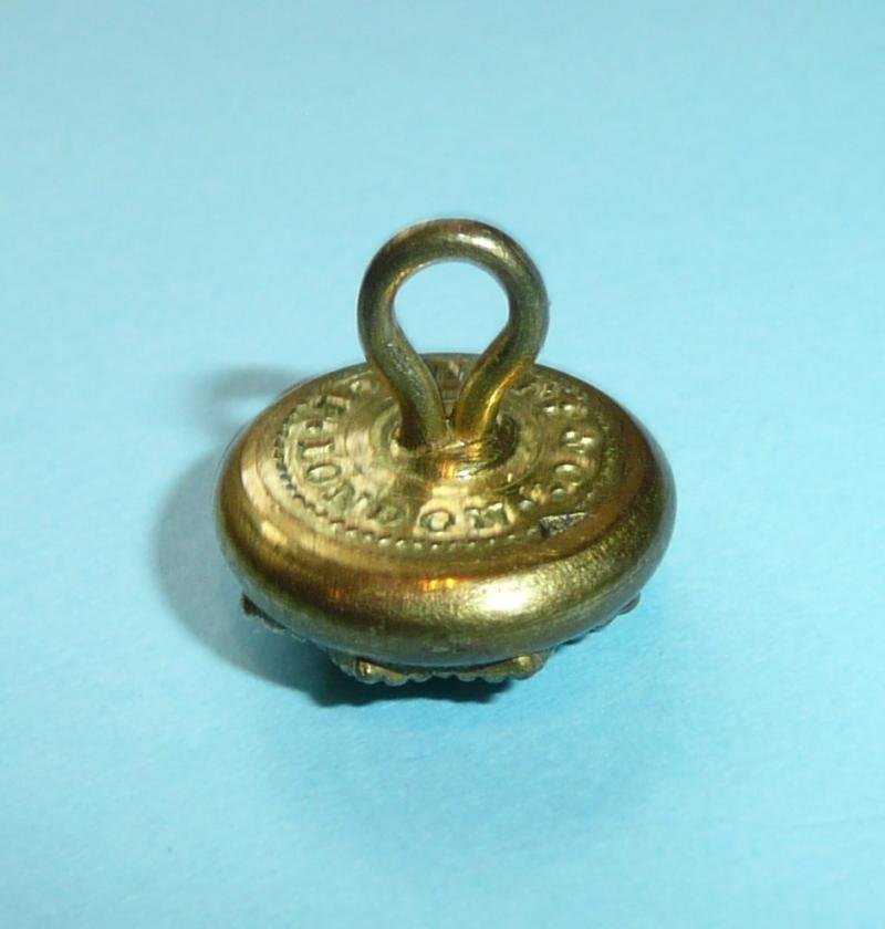 East Surrey Regiment Officer's Mounted Gilt Cap Button — image 3