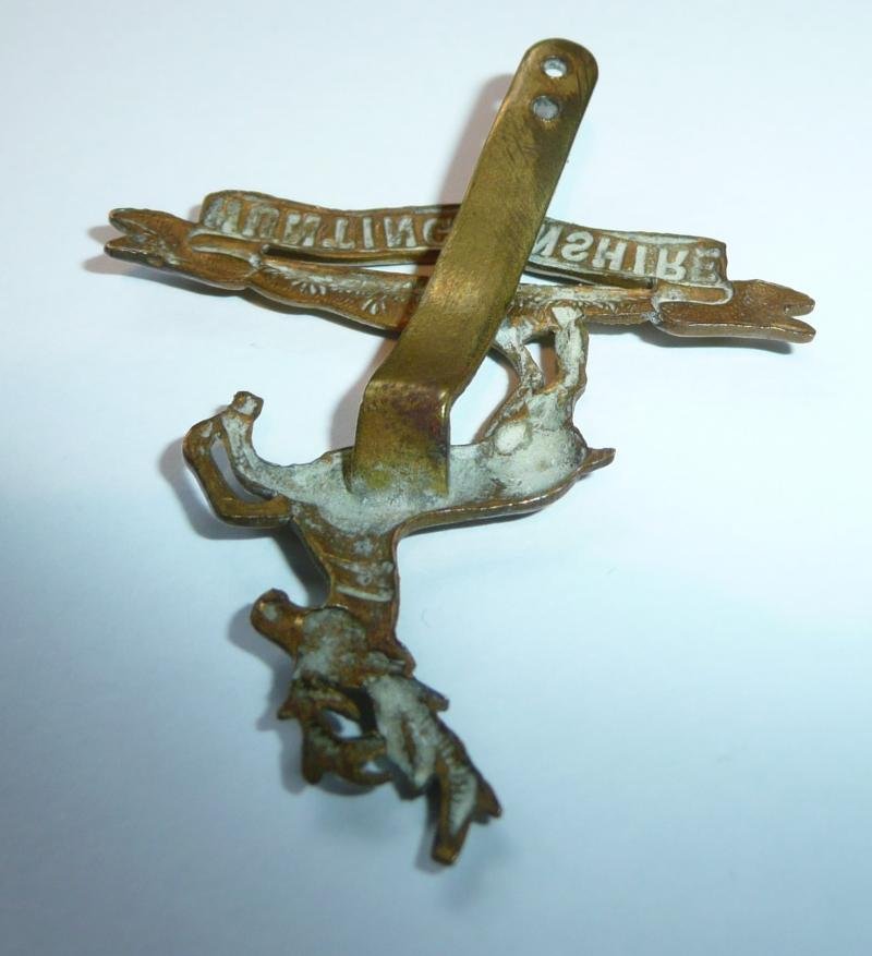 Kimbolton Grammar School (Huntingdonshire) Cadet Corps Brass Gilding Metal Cap Badge — image 4