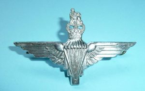 Parachute Regiment QEII Issue Staybrite AA Anodised Aluminium Beret Cap …