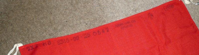 Sealed Pattern Carded Flag -  Red -  Tank - dated 1969 — image 2