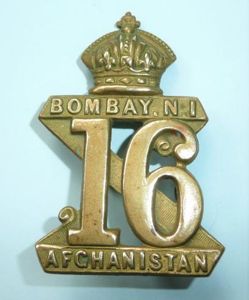 Indian Army - 16th Bombay Native Infantry Regiment Brass Die …