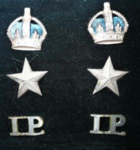 Colonial Edwardian Indian Imperial Police Set of Senior Officers Rank …