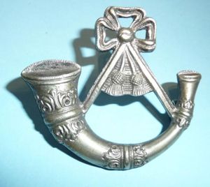 Indian Army Large Solid Die Cast White Metal Bugle Cap …