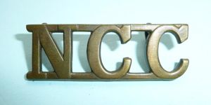 WW1/ WW2 NCC Non Combatant Corps Cap Badge / Shoulder …