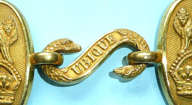 Royal Artillery Waist Belt Clasp (WBC), Fire Gilt Set, King's Crown — image 2