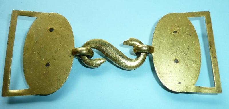 Royal Artillery Waist Belt Clasp (WBC), Fire Gilt Set, King's Crown — image 4