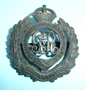 WW1 Royal Engineers GV Cypher OSD Bronze Cap Badge - …
