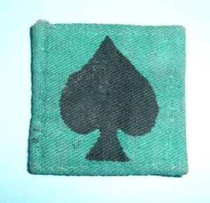 WW2 25th Indian Infantry Division Printed Formation Sign Flash Designation …