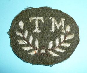 WW2 / Cold War TM Tank Mechanic Unofficial Woven White …