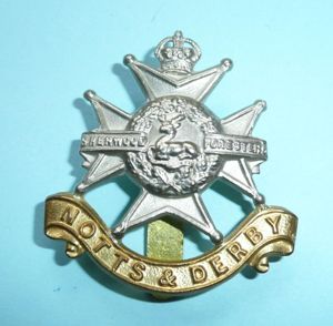 Notts & Derby Regiment (Sherwood Foresters) Bi Metal Cap Badge …