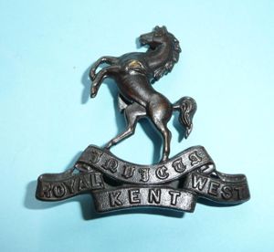 The Queen's Royal West Kent Regiment Officer's OSD Bronze Cap …