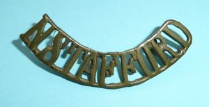 WW1 N.Stafford (The Prince of Wales's North Staffordshire Regiment) Brass …