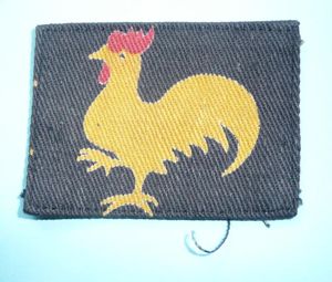 Korean War - 40th Infantry Division Printed Cloth Formation Sign