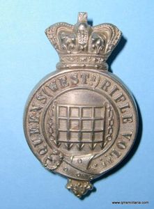 22nd Queen 's Westminster Rifle Volunteer Corps White Metal Pouch …