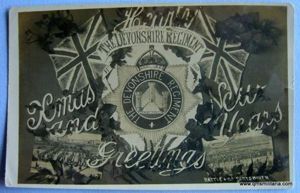 Christmas Xmas New Year 1917 Black & White WW1 Postcard …