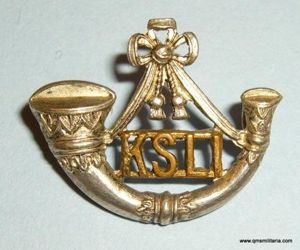 King's Shropshire Light Infantry ( KSLI ) Gilt and Silver …