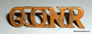 QONR - Queen 's Own Nigeria Regiment Blackened Brass Shoulder …