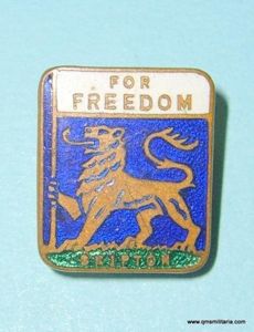 WW2 Home Front For Freedom Enamel Lapel Badge for Skipton, …