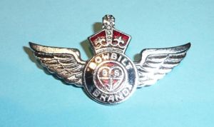 WW2 Home Front - Bowlit Brand Chrome and Enamel Lapel …