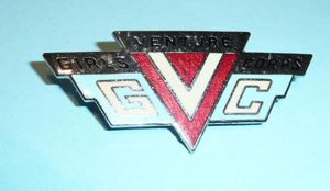 Girls Venture Corps Chrome and Enamel Pin Cap / Breast …