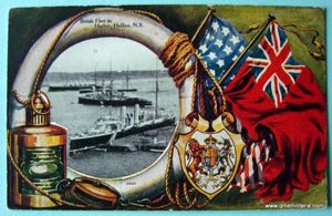 Pre WW1 Edwardian Coloured Postcard - British Royal Navy Fleet …