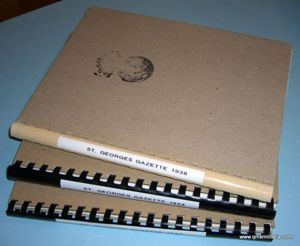 Three Spiral Bound photocopies of St George 's Gazette for …