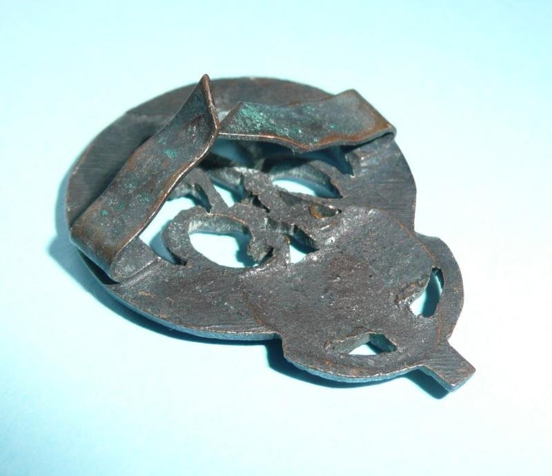 WW2 National Defence Company (NDC) Officer's OSD Cap Badge - GVI Cypher — image 4