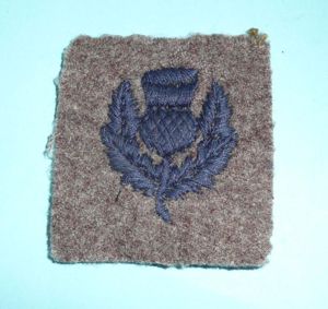 The London Scottish (The Gordon Highlanders TA) Embroidered Regimental Flash …