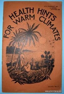 Original WW2 1943 Publication - Health Hints for Foreign Climates …
