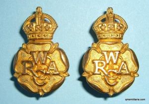WRAC Women's Royal Army Corps Officer's Matched Pair of Gilt …