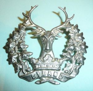 The Gordon Highlanders (75th & 92nd Foot) White Metal Glengarry …